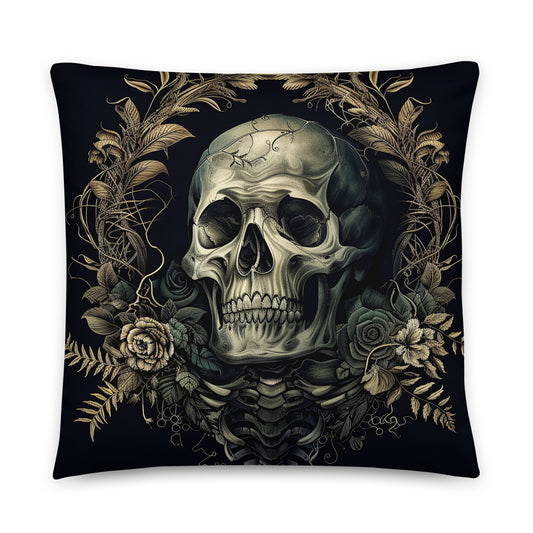 Gothic Skull Cushion
